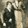 Postkort - Mrs. Marie Amundsen & Mrs. Maren L. Amundsen